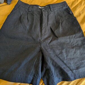 Vintage Banana Republic Linen High-rise Pleated 7" Walking Shorts - 28"
